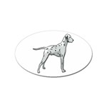 Dalmation Sticker (Oval)