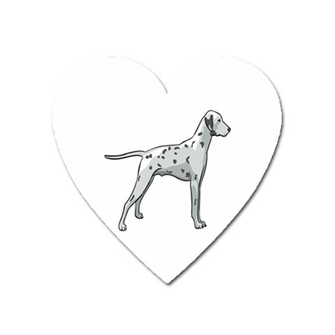 Dalmation Magnet (Heart) from ArtsNow.com Front