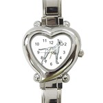 Dalmation Heart Italian Charm Watch