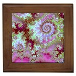 Raspberry Lime Delight, Abstract Ferris Wheel Framed Tile Raspberry Lime Delight, Abstract Ferris Wheel Framed Tile