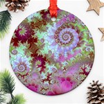 Raspberry Lime Delight, Abstract Ferris Wheel Ornament (Round) Raspberry Lime Delight, Abstract Ferris Wheel Ornament (Round)