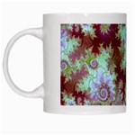 Raspberry Lime Delight, Abstract Ferris Wheel White Mug Raspberry Lime Delight, Abstract Ferris Wheel White Mug