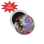 Raspberry Lime Delight, Abstract Ferris Wheel 1.75  Magnet (10 pack) 