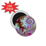 Raspberry Lime Delight, Abstract Ferris Wheel 1.75  Magnet (100 pack) 