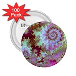 Raspberry Lime Delight, Abstract Ferris Wheel 2.25  Button (100 pack)
