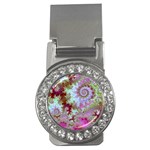Raspberry Lime Delight, Abstract Ferris Wheel Money Clip (CZ) Raspberry Lime Delight, Abstract Ferris Wheel Money Clip (CZ)