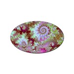 Raspberry Lime Delight, Abstract Ferris Wheel Sticker (Oval) Raspberry Lime Delight, Abstract Ferris Wheel Sticker (Oval)
