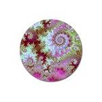 Raspberry Lime Delight, Abstract Ferris Wheel Magnet 3 (Round) Raspberry Lime Delight, Abstract Ferris Wheel Magnet 3 (Round)