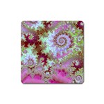 Raspberry Lime Delight, Abstract Ferris Wheel Magnet (Square) Raspberry Lime Delight, Abstract Ferris Wheel Magnet (Square)