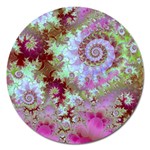 Raspberry Lime Delight, Abstract Ferris Wheel Magnet 5 (Round) Raspberry Lime Delight, Abstract Ferris Wheel Magnet 5 (Round)