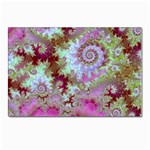 Raspberry Lime Delight, Abstract Ferris Wheel Postcard 4 x 6  (Pkg of 10)