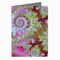 Raspberry Lime Delight, Abstract Ferris Wheel Greeting Cards (Pkg of 8) from ArtsNow.com Left