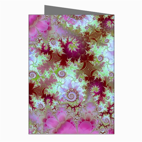 Raspberry Lime Delight, Abstract Ferris Wheel Greeting Cards (Pkg of 8) from ArtsNow.com Right