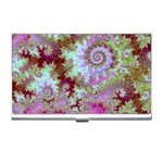 Raspberry Lime Delight, Abstract Ferris Wheel Business Card Holder Raspberry Lime Delight, Abstract Ferris Wheel Business Card Holder