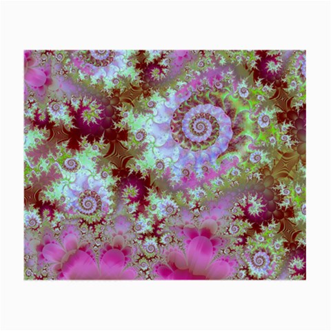 Raspberry Lime Delight, Abstract Ferris Wheel Glasses Cloth (Small) from ArtsNow.com Front