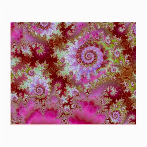 Raspberry Lime Delight, Abstract Ferris Wheel Glasses Cloth (Small) from ArtsNow.com Front