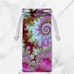 Raspberry Lime Delight, Abstract Ferris Wheel Jewelry Bag Raspberry Lime Delight, Abstract Ferris Wheel Jewelry Bag