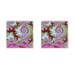 Raspberry Lime Delight, Abstract Ferris Wheel Cufflinks (Square) Raspberry Lime Delight, Abstract Ferris Wheel Cufflinks (Square)