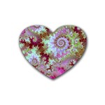 Raspberry Lime Delight, Abstract Ferris Wheel Heart Coaster (4 pack) Raspberry Lime Delight, Abstract Ferris Wheel Heart Coaster (4 pack)