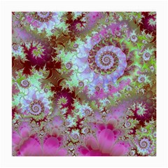 Raspberry Lime Delight, Abstract Ferris Wheel Glasses Cloth (Medium, Two Sides) from ArtsNow.com Back
