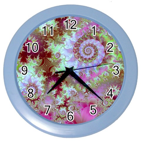 Raspberry Lime Delight, Abstract Ferris Wheel Color Wall Clock from ArtsNow.com Front