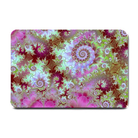 Raspberry Lime Delight, Abstract Ferris Wheel Small Doormat from ArtsNow.com 24 x16  Door Mat