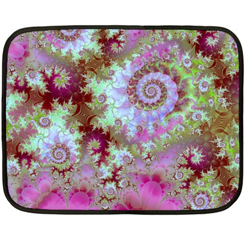 Raspberry Lime Delight, Abstract Ferris Wheel Mini Fleece Blanket(Two Sides) from ArtsNow.com 35 x27  Blanket Front