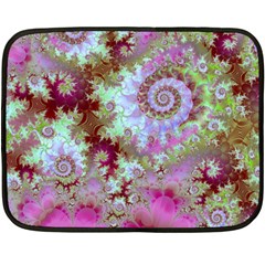 Raspberry Lime Delight, Abstract Ferris Wheel Mini Fleece Blanket(Two Sides) from ArtsNow.com 35 x27  Blanket Front