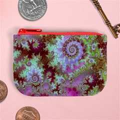 Raspberry Lime Delight, Abstract Ferris Wheel Mini Coin Purse from ArtsNow.com Front