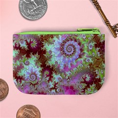 Raspberry Lime Delight, Abstract Ferris Wheel Mini Coin Purse from ArtsNow.com Back