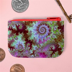 Raspberry Lime Delight, Abstract Ferris Wheel Mini Coin Purse from ArtsNow.com Back