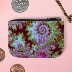 Raspberry Lime Delight, Abstract Ferris Wheel Mini Coin Purse from ArtsNow.com Back
