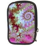 Raspberry Lime Delight, Abstract Ferris Wheel Compact Camera Leather Case Raspberry Lime Delight, Abstract Ferris Wheel Compact Camera Leather Case