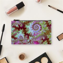 Raspberry Lime Delight, Abstract Ferris Wheel Cosmetic Bag (Small) from ArtsNow.com Front
