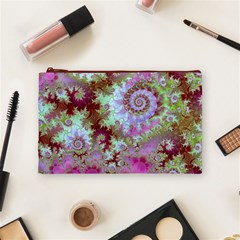 Raspberry Lime Delight, Abstract Ferris Wheel Cosmetic Bag (Medium) from ArtsNow.com Front