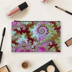Raspberry Lime Delight, Abstract Ferris Wheel Cosmetic Bag (Medium) from ArtsNow.com Front
