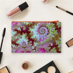 Raspberry Lime Delight, Abstract Ferris Wheel Cosmetic Bag (Medium) from ArtsNow.com Back
