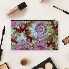 Raspberry Lime Delight, Abstract Ferris Wheel Cosmetic Bag (Medium) from ArtsNow.com Back