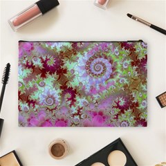 Raspberry Lime Delight, Abstract Ferris Wheel Cosmetic Bag (Large) from ArtsNow.com Back