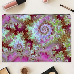 Raspberry Lime Delight, Abstract Ferris Wheel Cosmetic Bag (XXL) from ArtsNow.com Front