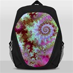 Raspberry Lime Delight, Abstract Ferris Wheel Backpack Bag