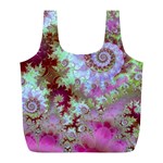 Raspberry Lime Delight, Abstract Ferris Wheel Full Print Recycle Bag (L)