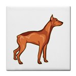 Doberman Tile Coaster