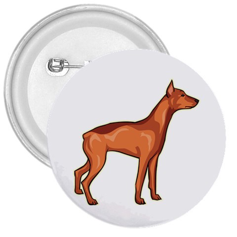 Doberman 3  Button from ArtsNow.com Front
