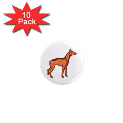 Doberman 1  Mini Magnet (10 pack)  from ArtsNow.com Front