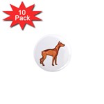 Doberman 1  Mini Magnet (10 pack) 