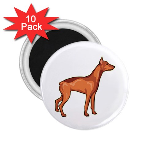 Doberman 2.25  Magnet (10 pack) from ArtsNow.com Front