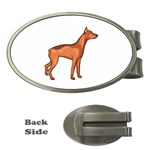 Doberman Money Clip (Oval)