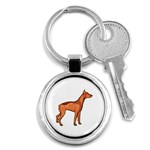 Doberman Key Chain (Round)