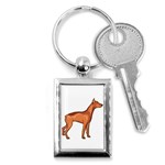 Doberman Key Chain (Rectangle)